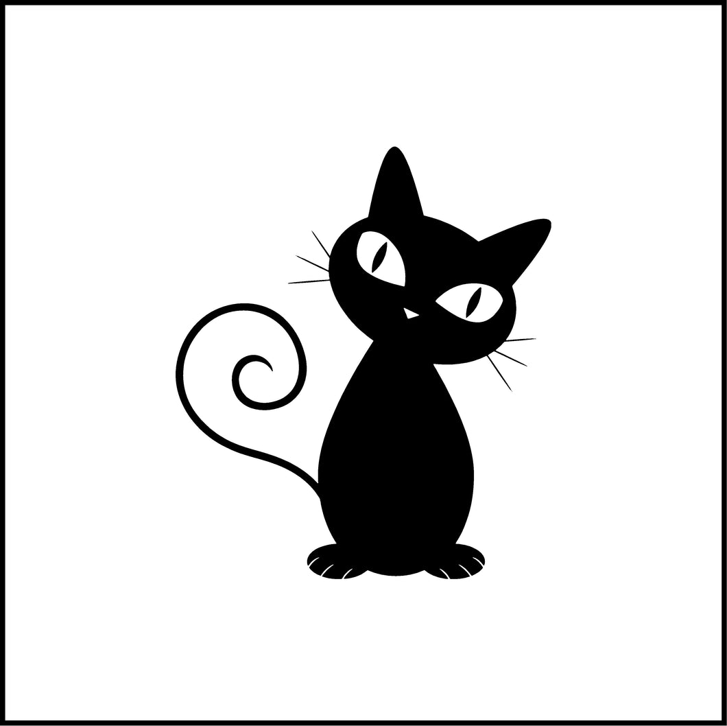 Cute Cat Vinyl Decal