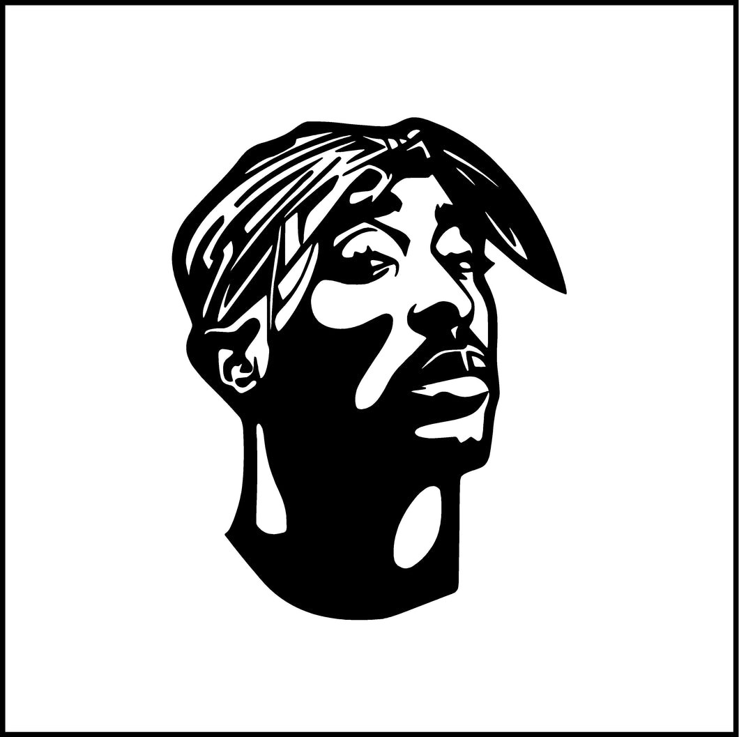 2 Pac/Tupac Shakur Vinyl Decal/Sticker