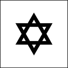 Load image into Gallery viewer, Star Of David Hebrew Jewish Symbol Vinyl Decal
