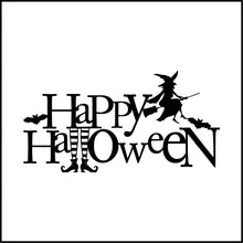 Load image into Gallery viewer, Happy Halloween With Witch Vinyl Decal

