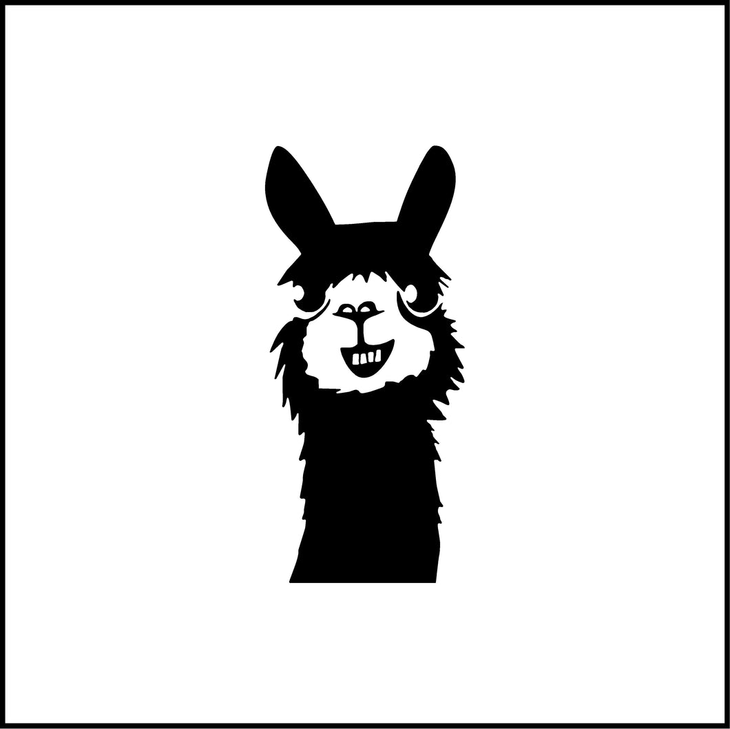 Cute Llama Vinyl Decal
