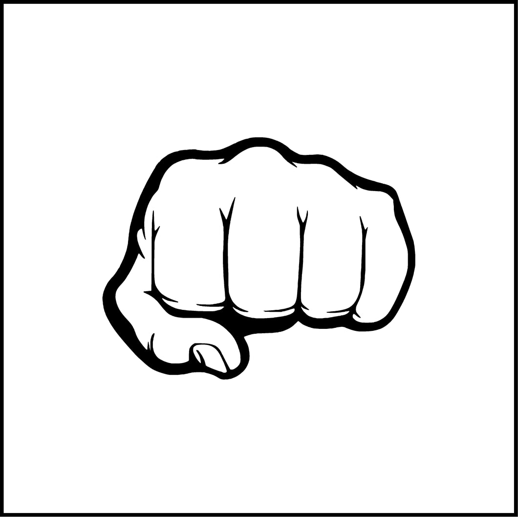 Fist Bump/Pound It Hand Vinyl Decal