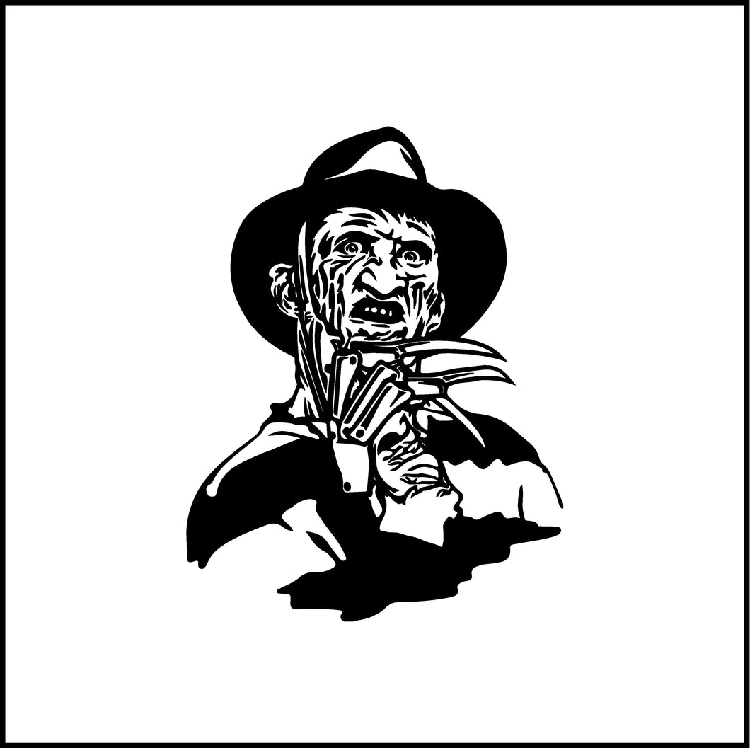Freddy Krueger A Nightmare on Elm Street Vinyl Decal