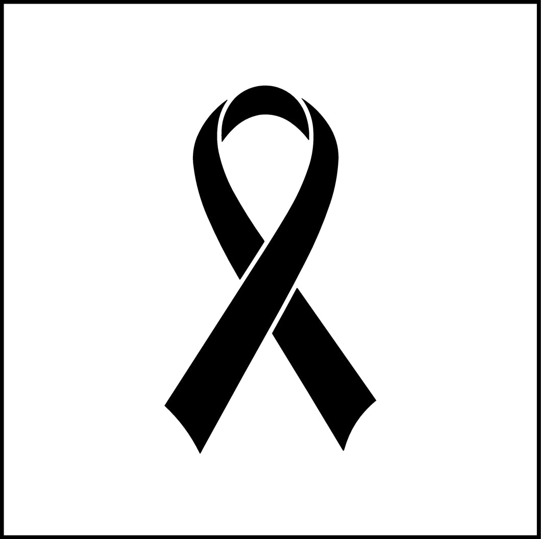 Cancer Ribbon Awareness Vinyl Decal/Sticker