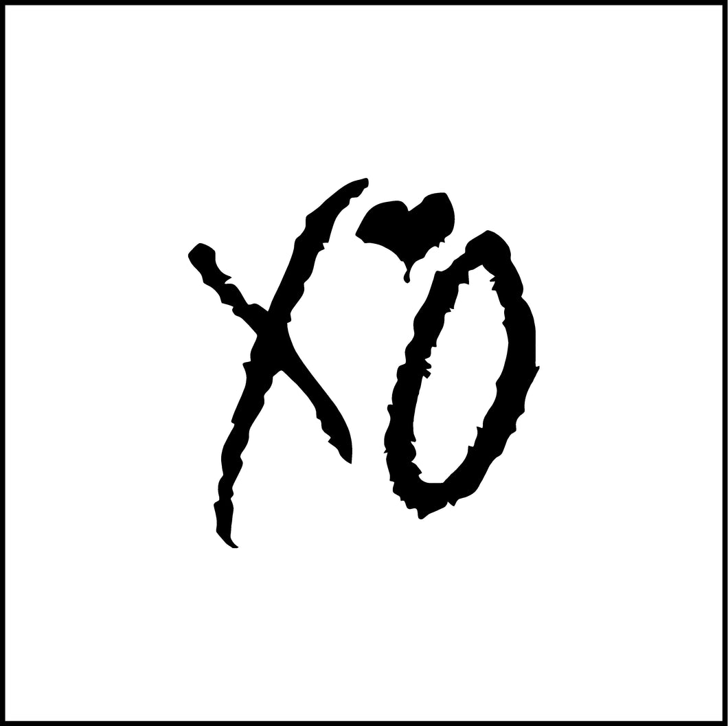 XO The Weeknd Vinyl Decal/Sticker