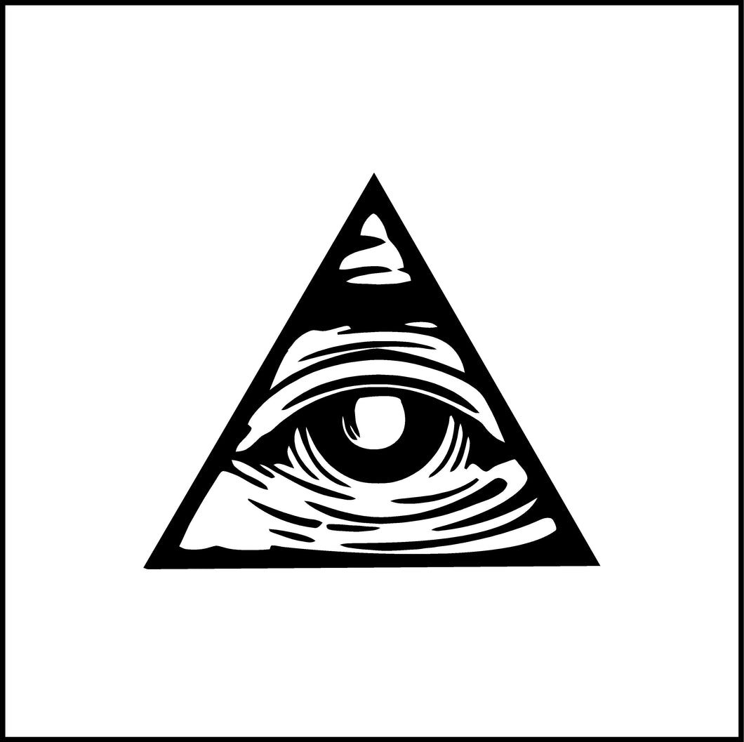 All Seeing Eye Dollar Bill Symbol Logo Vinyl Decal