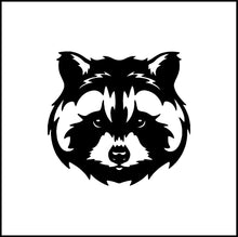 Load image into Gallery viewer, Raccoon Face Head Vinyl Decal
