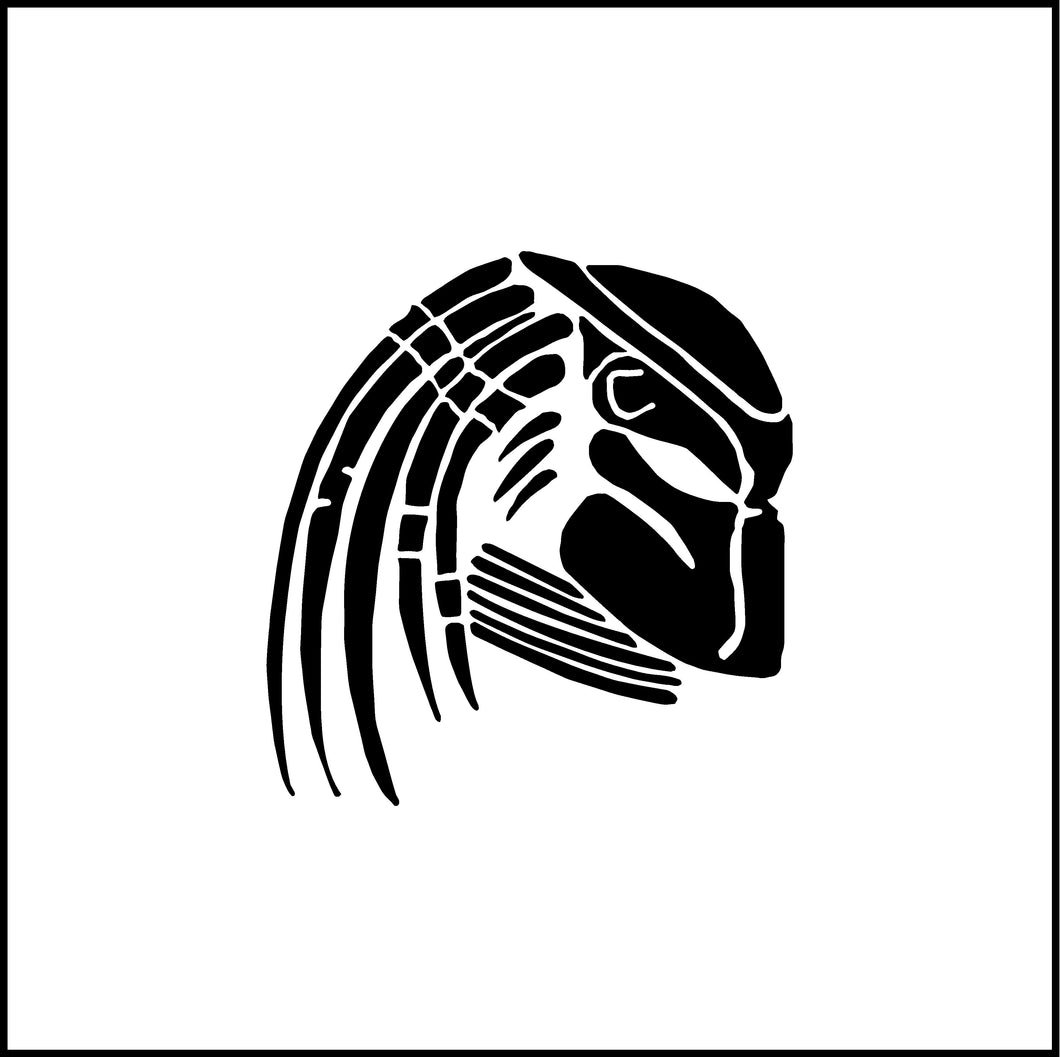 Predator Face Vinyl Decal
