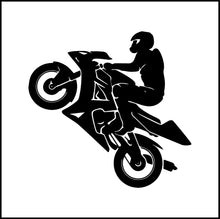 Load image into Gallery viewer, Guy Sports Bike/Motorcycle Rider Vinyl Decal
