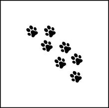 Load image into Gallery viewer, Paw Prints/Animal Tracks Vinyl Decal
