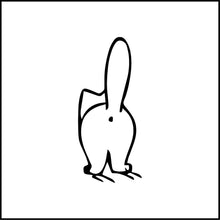 Load image into Gallery viewer, Cat Butt Funny Vinyl Decal
