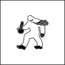 Load image into Gallery viewer, Sasquatch Smoking Bong Vinyl Decal
