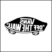 Load image into Gallery viewer, Vans Logo &quot;Off the Wall&quot;  Vinyl Decal
