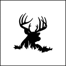 Load image into Gallery viewer, Deer Head In Grass Vinyl Decal
