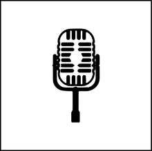 Load image into Gallery viewer, Old School Microphone Vinyl Decal
