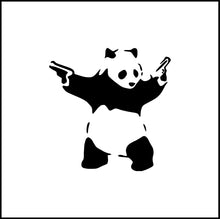 Load image into Gallery viewer, Panda Bear With Guns Vinyl Decal
