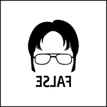Load image into Gallery viewer, Dwight Shrute False Vinyl Decal
