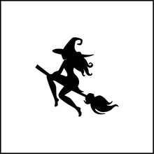 Load image into Gallery viewer, Witch Flying Vinyl Decal
