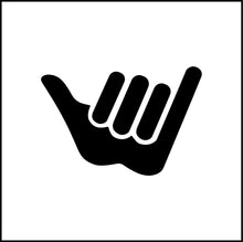 Load image into Gallery viewer, Hang Loose The Shaka Sign Vinyl Decal
