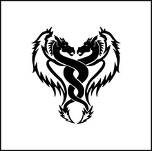 Load image into Gallery viewer, Dragons Wrapped Together Vinyl Decal
