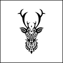 Load image into Gallery viewer, Deer Tribal Trophy Head Vinyl Decal
