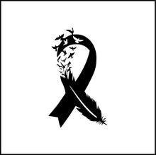 Load image into Gallery viewer, Feather Every Child Matters Ribbon Vinyl Decal
