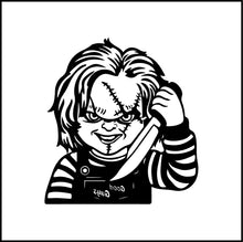 Load image into Gallery viewer, Chucky Doll With Knife Vinyl Decal
