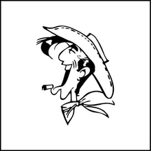 Load image into Gallery viewer, Lucky Luke Cowboy Vinyl Decal

