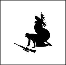 Load image into Gallery viewer, Wild Love Moose Gets The Hunter Funny Vinyl Decal
