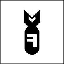 Load image into Gallery viewer, F Bomb/ Missle Vinyl Decal
