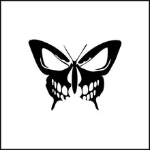 Load image into Gallery viewer, Skull Butterfly Vinyl Decal
