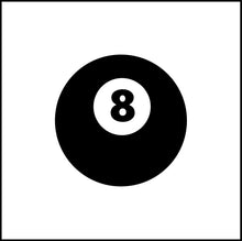 Load image into Gallery viewer, 8 Ball Pool Game Vinyl Decal/Sticker
