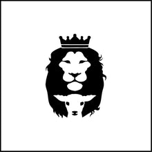 Load image into Gallery viewer, Lion And Lamb Silhouette Vinyl Decal
