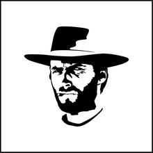 Load image into Gallery viewer, Clint Eastwood Portrait Vinyl Decal
