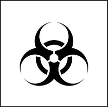 Load image into Gallery viewer, Biohazard Symbol Vinyl Decal
