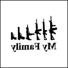 Load image into Gallery viewer, My Family Gun Vinyl Decal
