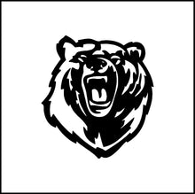 Load image into Gallery viewer, Growling Bear Face/Head Vinyl Decal
