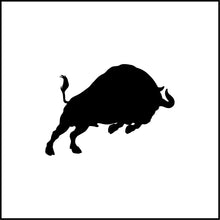 Load image into Gallery viewer, Charging Bull Silhouette Vinyl Decal
