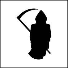 Load image into Gallery viewer, Grim Reaper Silhouette Vinyl Decal
