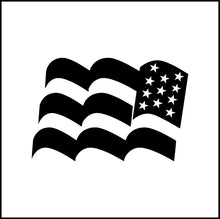 Load image into Gallery viewer, Rippling American Flag USA Vinyl Decal
