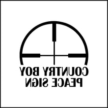 Load image into Gallery viewer, Country Boy Peace Sign Vinyl Decal
