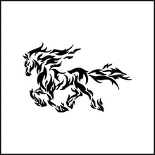 Load image into Gallery viewer, Fire/Flames Horse Vinyl Decal
