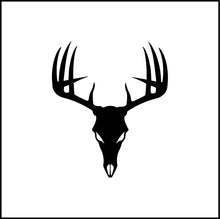 Load image into Gallery viewer, Deer Skull Head Vinyl Decal
