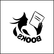 Load image into Gallery viewer, Woman Reading Book Vinyl Decal
