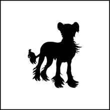 Load image into Gallery viewer, Chinese Crested Dog Silhouette Vinyl Decal
