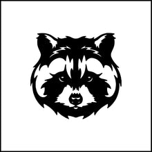 Load image into Gallery viewer, Raccoon Face Head Vinyl Decal
