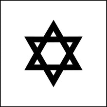 Load image into Gallery viewer, Star Of David Hebrew Jewish Symbol Vinyl Decal
