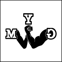 Load image into Gallery viewer, Gym Arms Clasped Vinyl Decal
